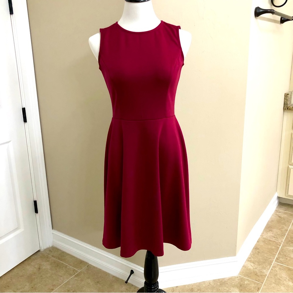 Marc New York Cranberry Red Sleeveless Dress